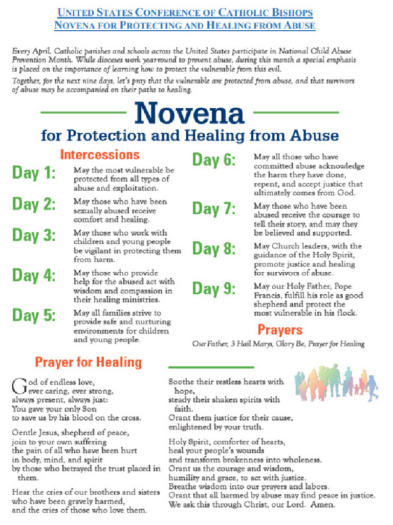 Novena For Protection and Healing From Abuse | PDF