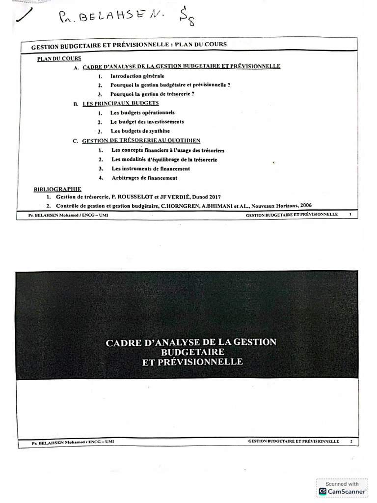 Gestion Budgétaire Et Prévisionnelle | PDF