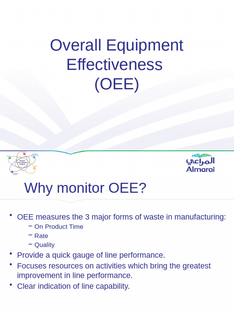 Overall Equipment Effectiveness (OEE) | PDF | Mechanical Engineering