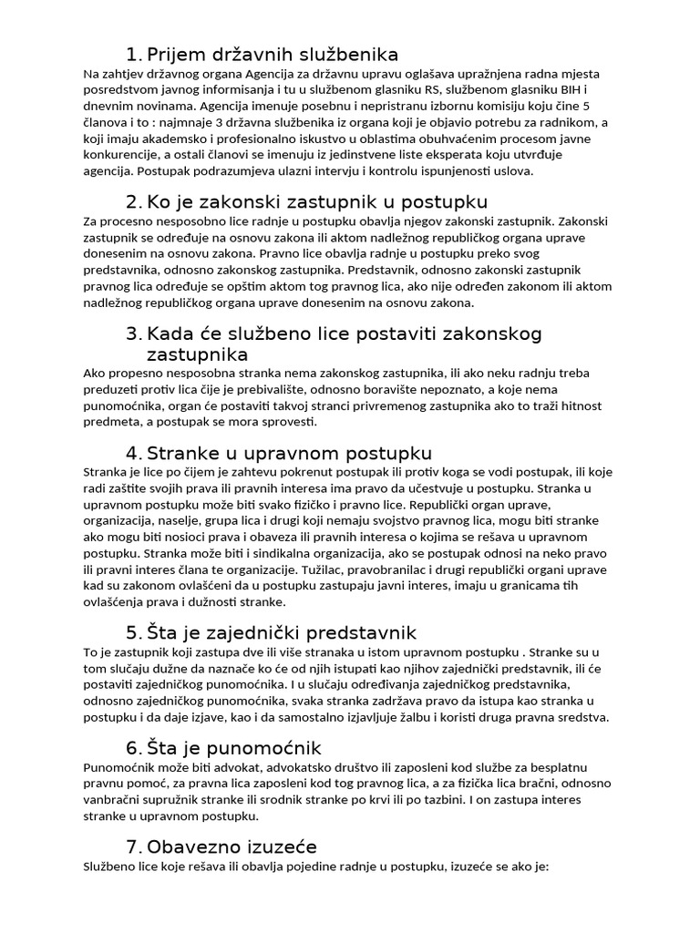 Upravno I Radno | PDF
