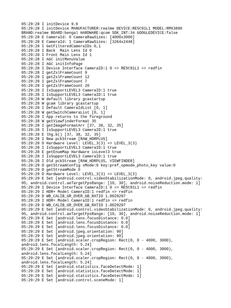 Camera Initialization for RE5C91L1 | PDF | Optics | Glass Engineering ...