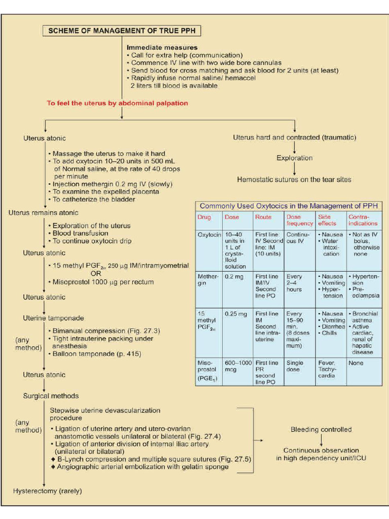 Scheme For Some Obs Emergencies | PDF
