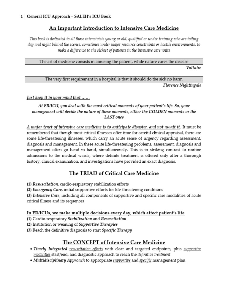 ICU Protocols and Management Essentials | PDF | Intensive Care Unit ...