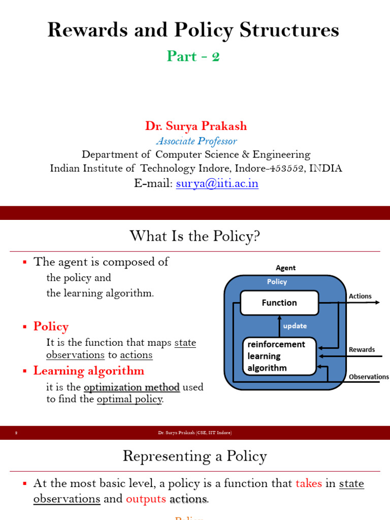 Lecture 5 Rewards and Policy Structures-Part-2 | PDF | Matrix ...