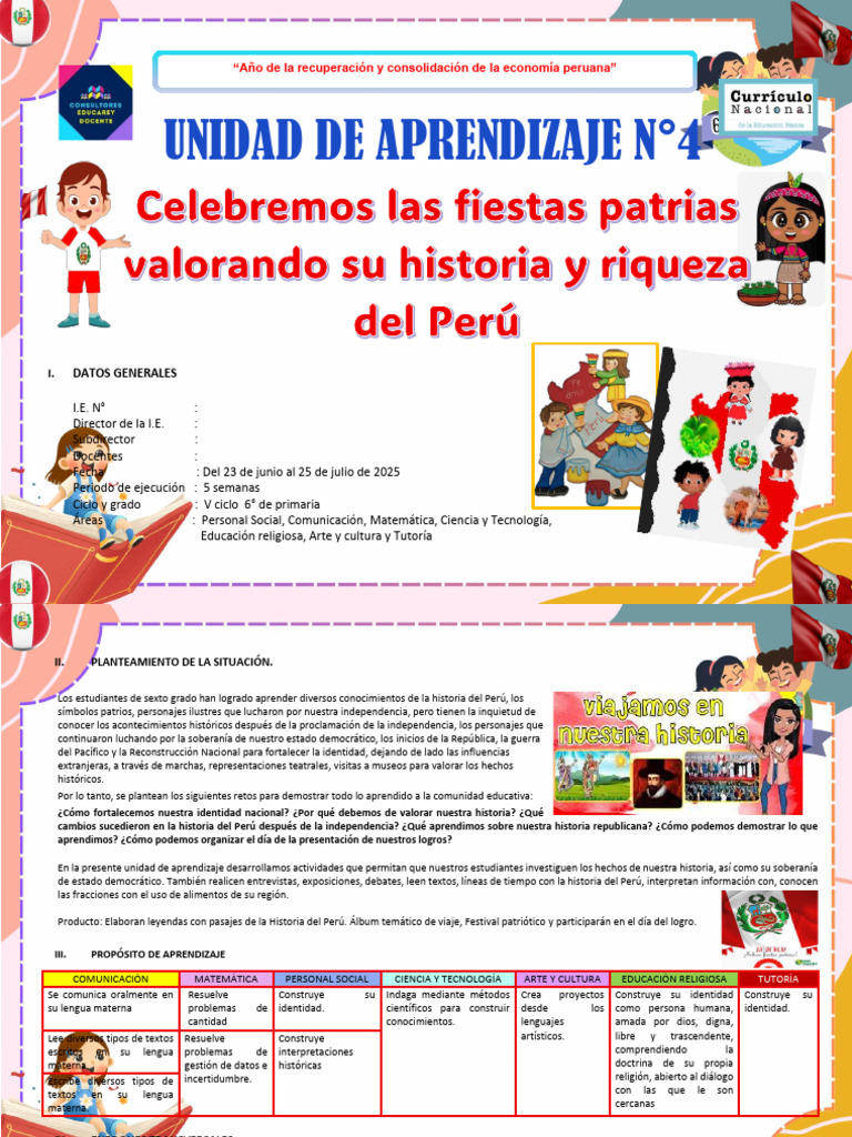 6to Unidad de Aprendizaje 4 | PDF | División (Matemáticas) | Aprendizaje