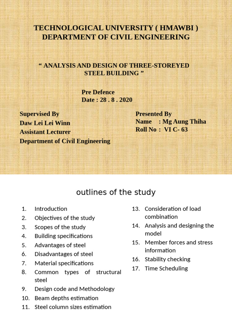 Steel Building Analysis and Design | PDF | Strength Of Materials ...