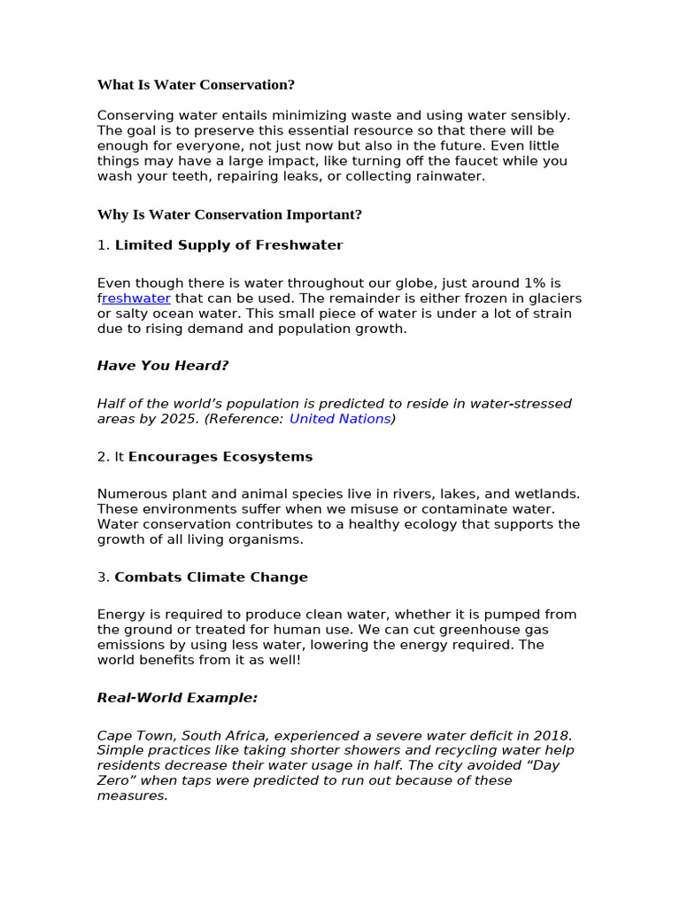 Essential Guide to Water Conservation | PDF | Water Conservation | Water