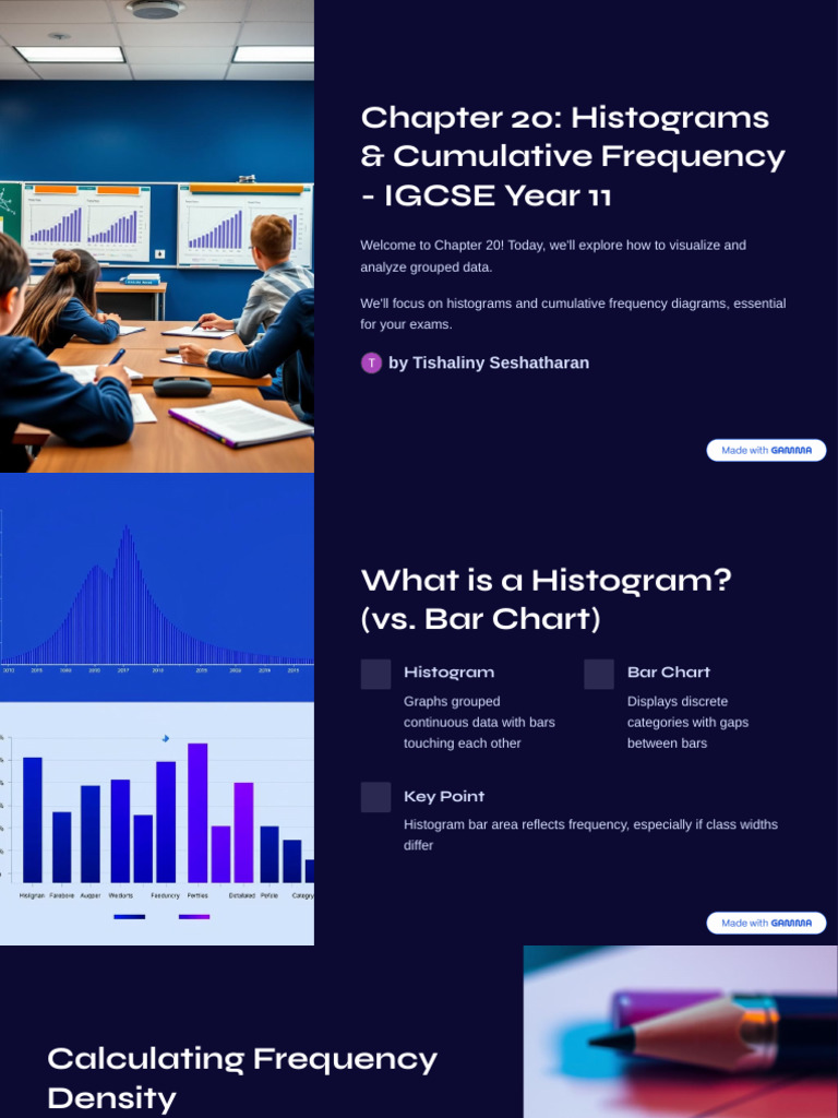 Histograms and Cumulative Frequency Guide | PDF | Histogram | Quartile