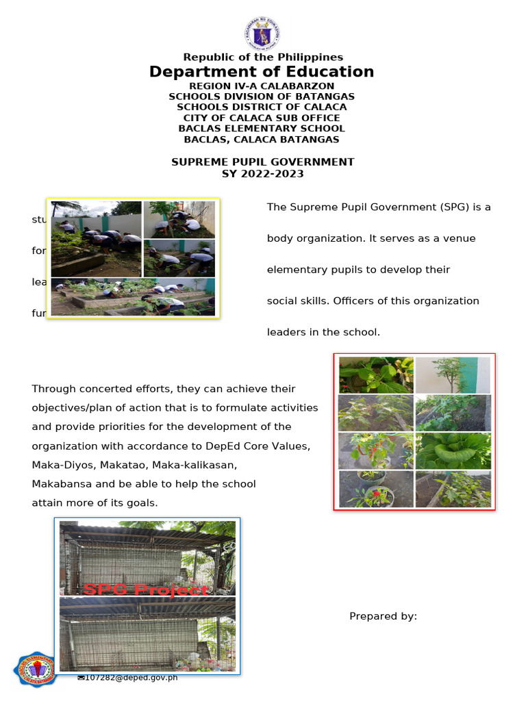 Supreme Pupil Government Overview 2022-2023 | PDF