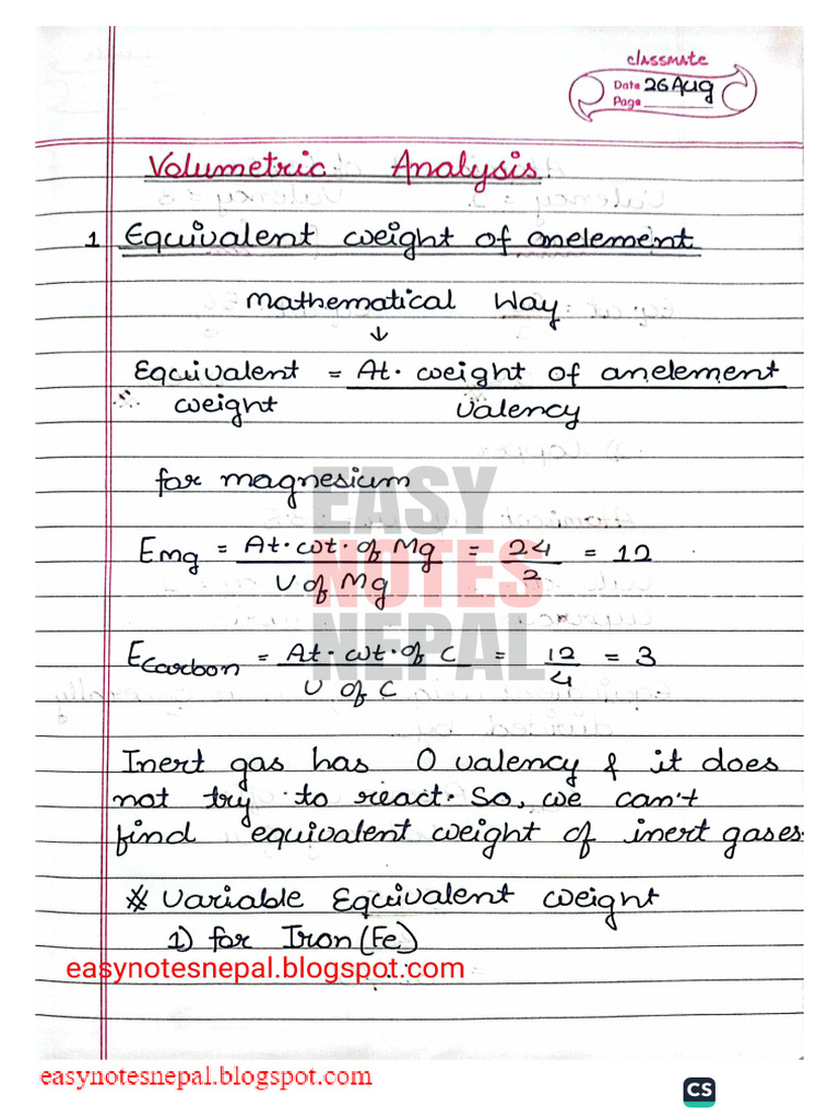 Volumetric Analysis Overview | PDF