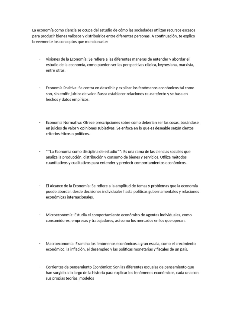 economía | PDF | Ciencias económicas | Economias