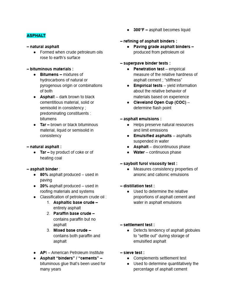 Understanding Asphalt Types and Uses | PDF | Road Surface | Wood