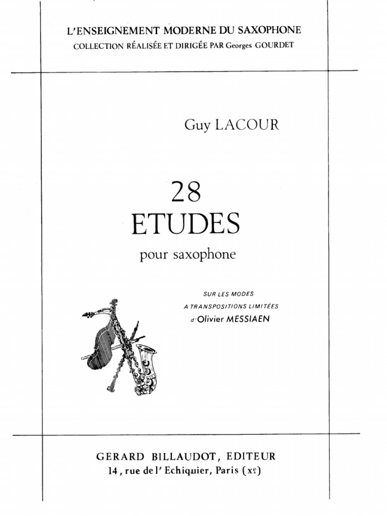 Guy Lacour - Olivier Messiaen-28 Etudes On Modes of Limited ...