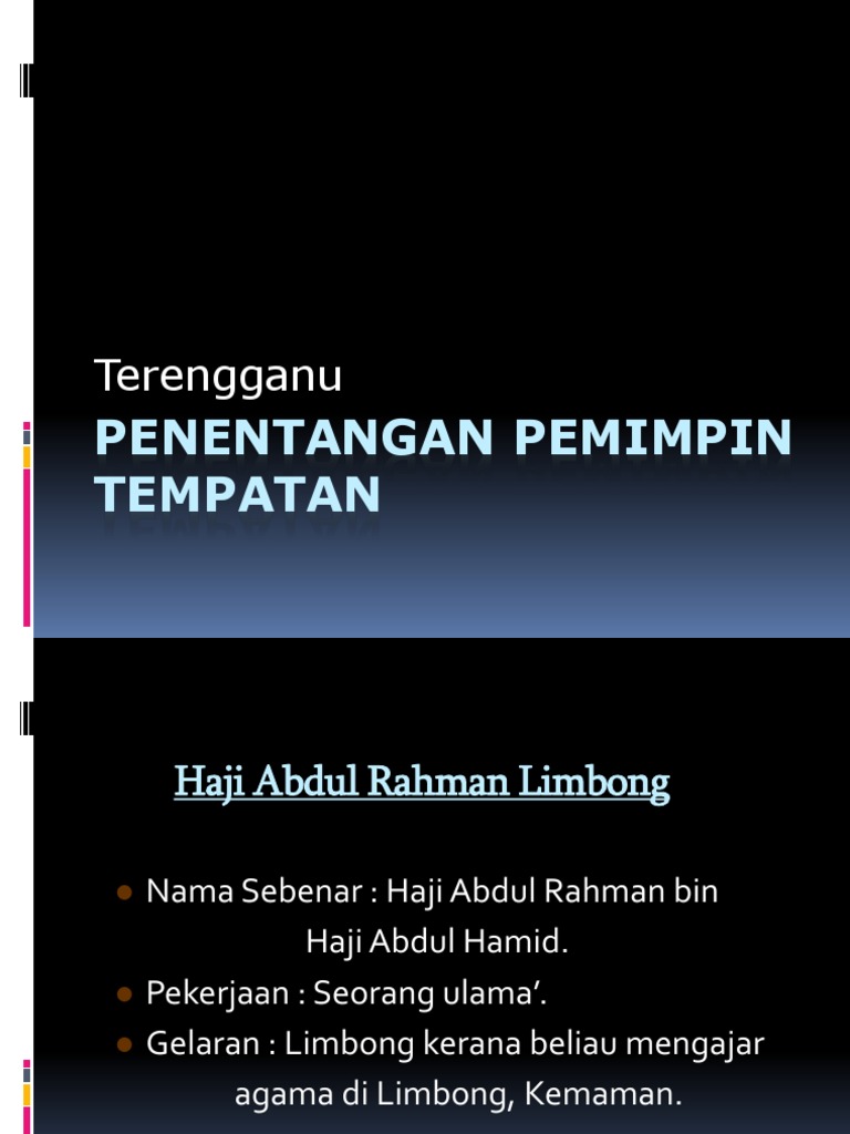 Edit Sejarah Haji Abdul Rahman Limbong Pdf