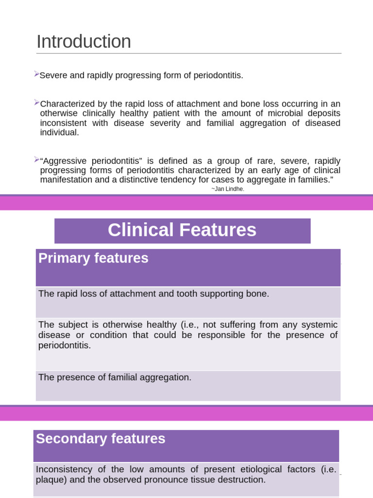 Understanding Aggressive Periodontitis | PDF | Immunology | Human ...