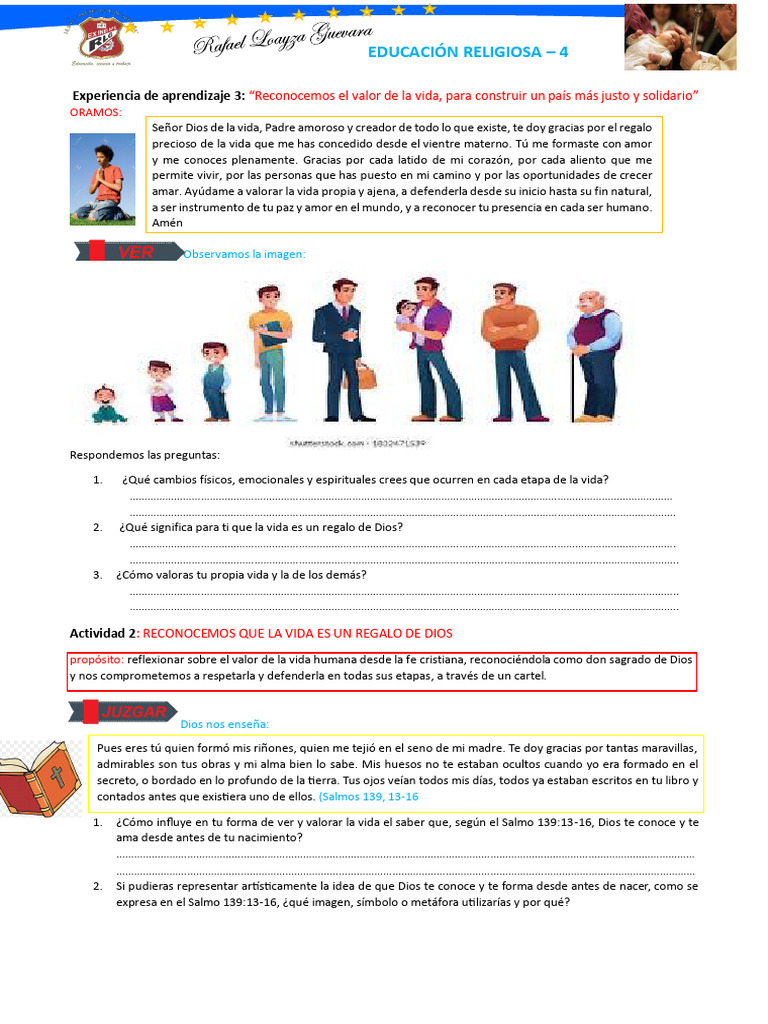 La vida: un regalo sagrado de Dios | PDF | Amor | Dios