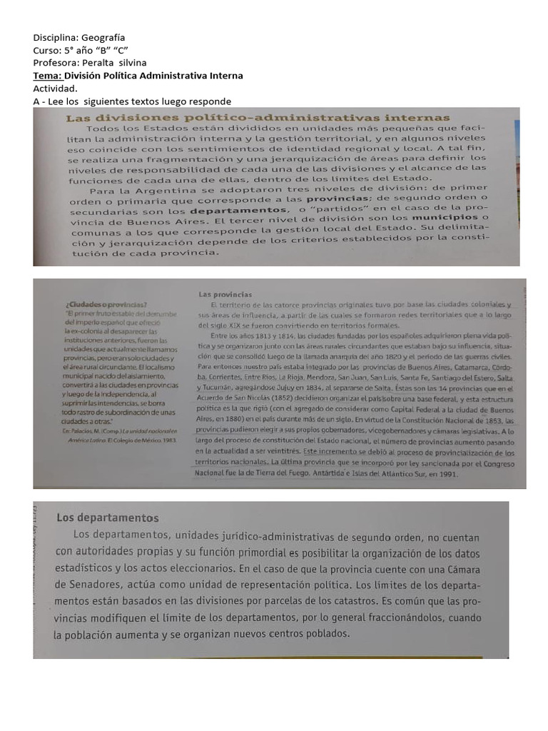 Divison Administrativa Interna | PDF