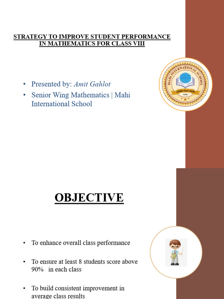Improve Class VIII Math Performance Strategy | PDF