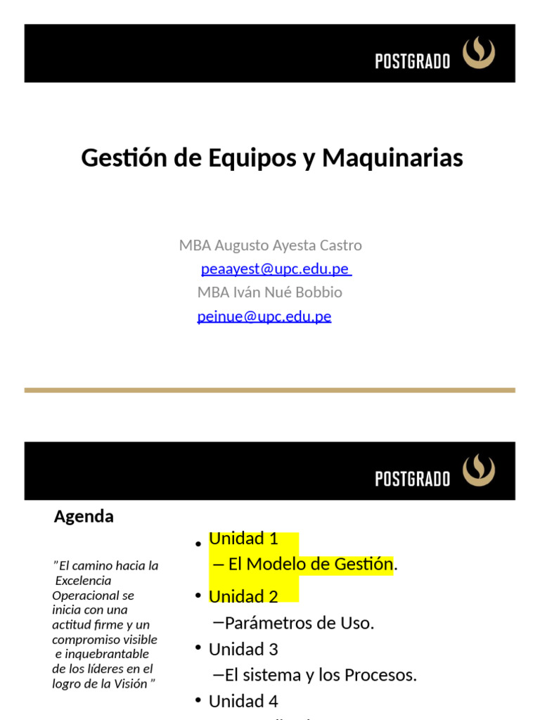 Sesión 1 - Presentación Unidad 1 Revisión | PDF | Ingeniería de ...