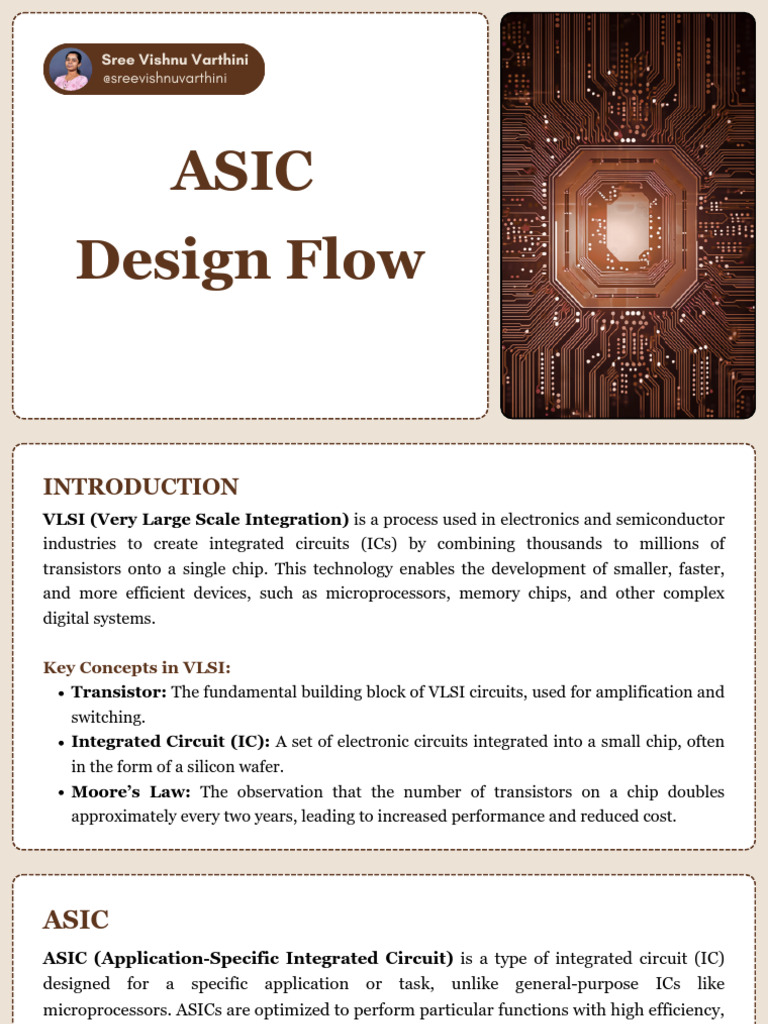 ASIC Design Flow Overview | PDF | Integrated Circuit | Hardware ...