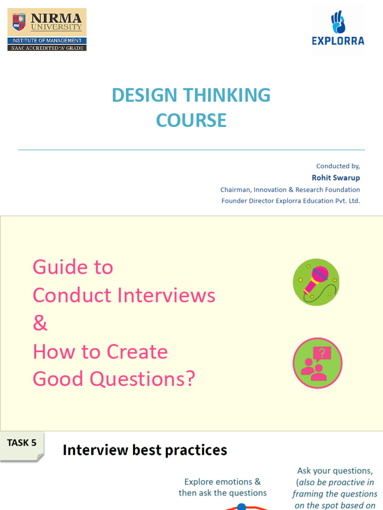Design Thinking Interview & Journey Mapping Guide | PDF | Cognition