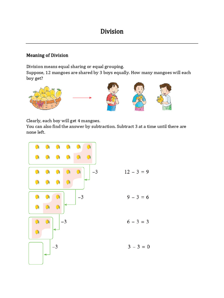 Division Concepts for 4th Grade Math | PDF | Division (Mathematics ...