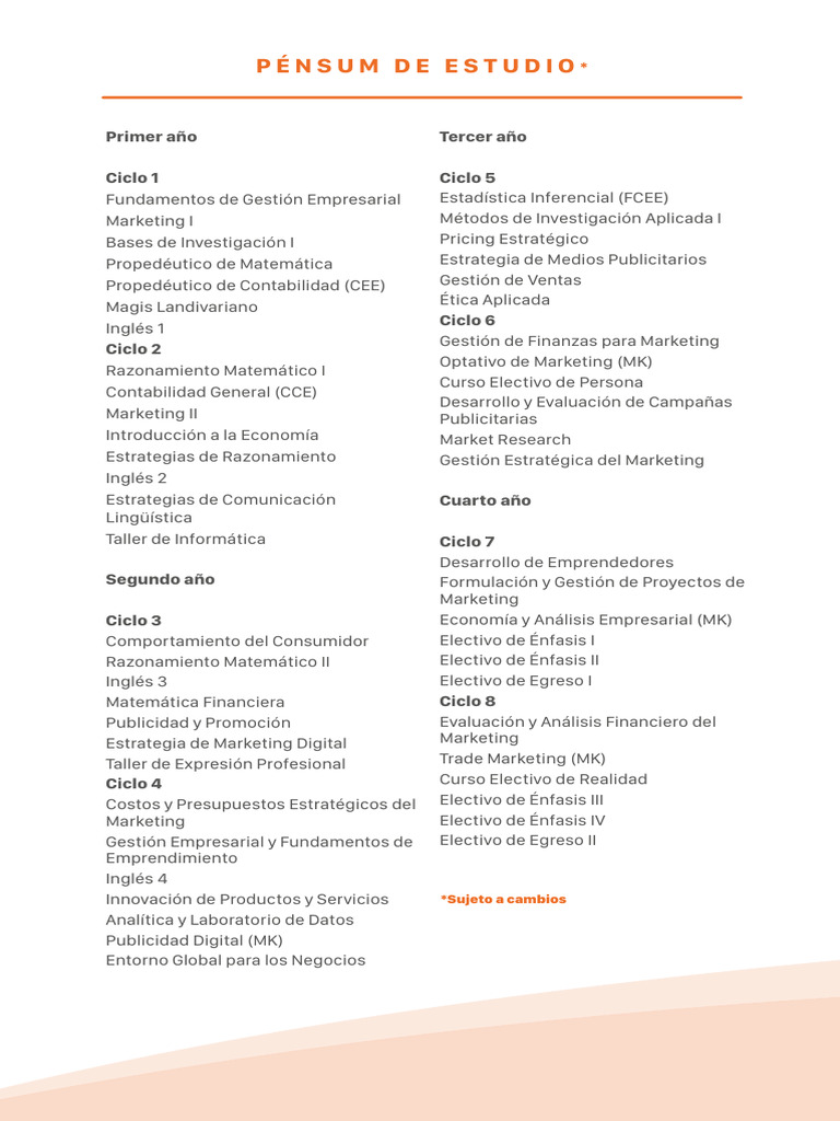 Licenciatura en Marketing y Trade Marketing | PDF | Marketing ...