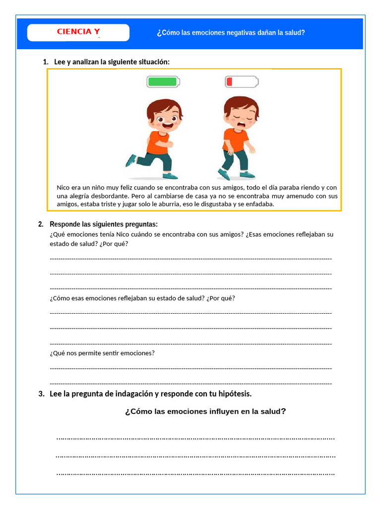 Emociones y su impacto en la salud | PDF | Las emociones | Temor