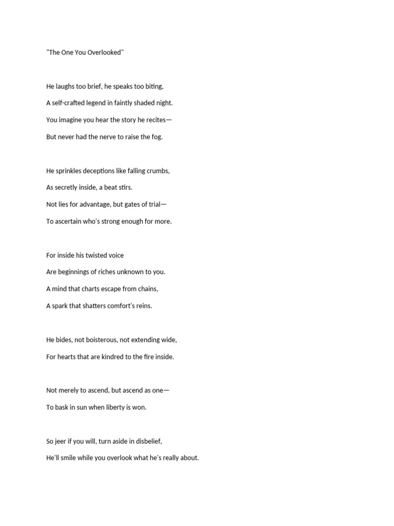 My Poem Pdf