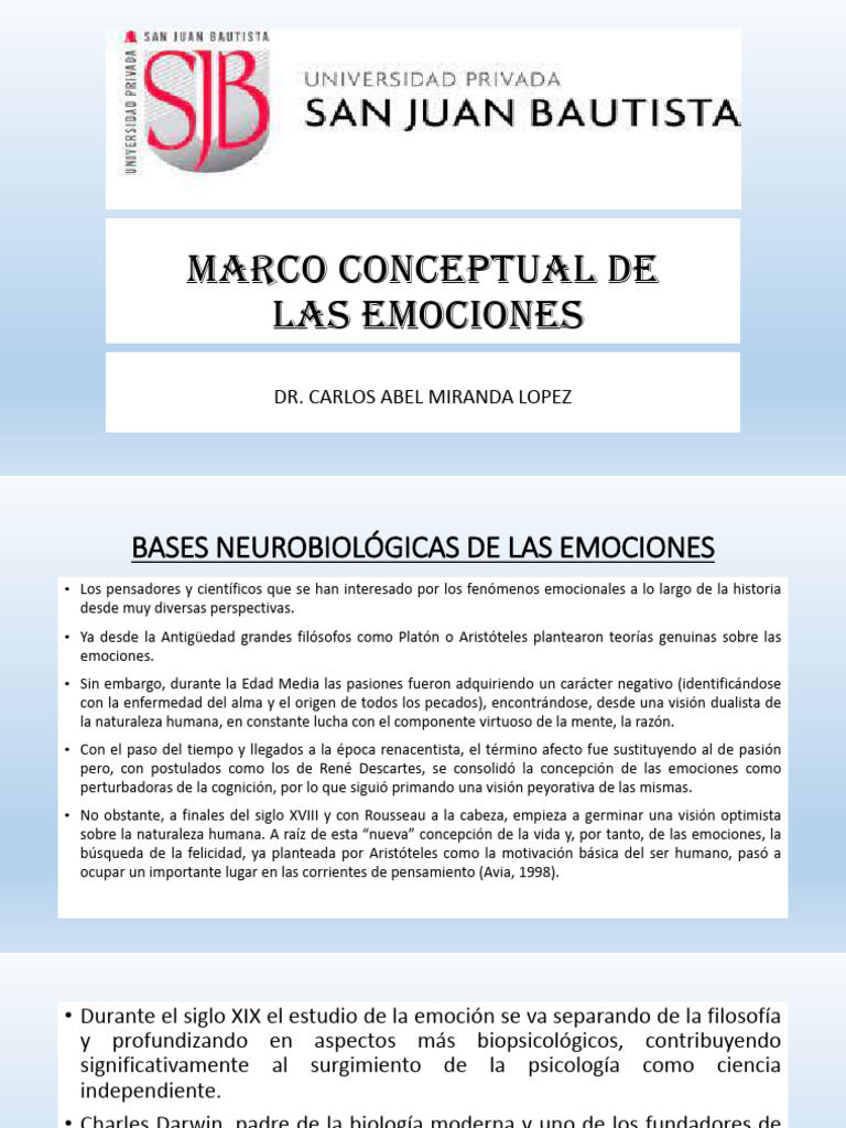 Marco Conceptual de las Emociones | PDF | Las emociones | Inteligencia ...