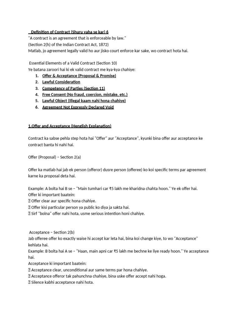 Essential Elements of Valid Contracts | PDF | Private Law | Business