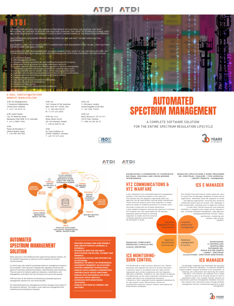 Automated Spectrum Management Solutions | PDF | Radio Spectrum | Radio