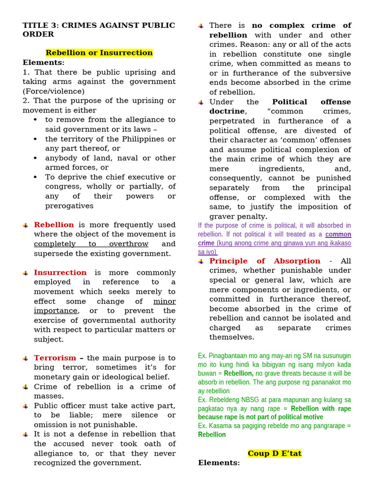 Government Political Crimes Explained | PDF | Crimes | Crime & Violence