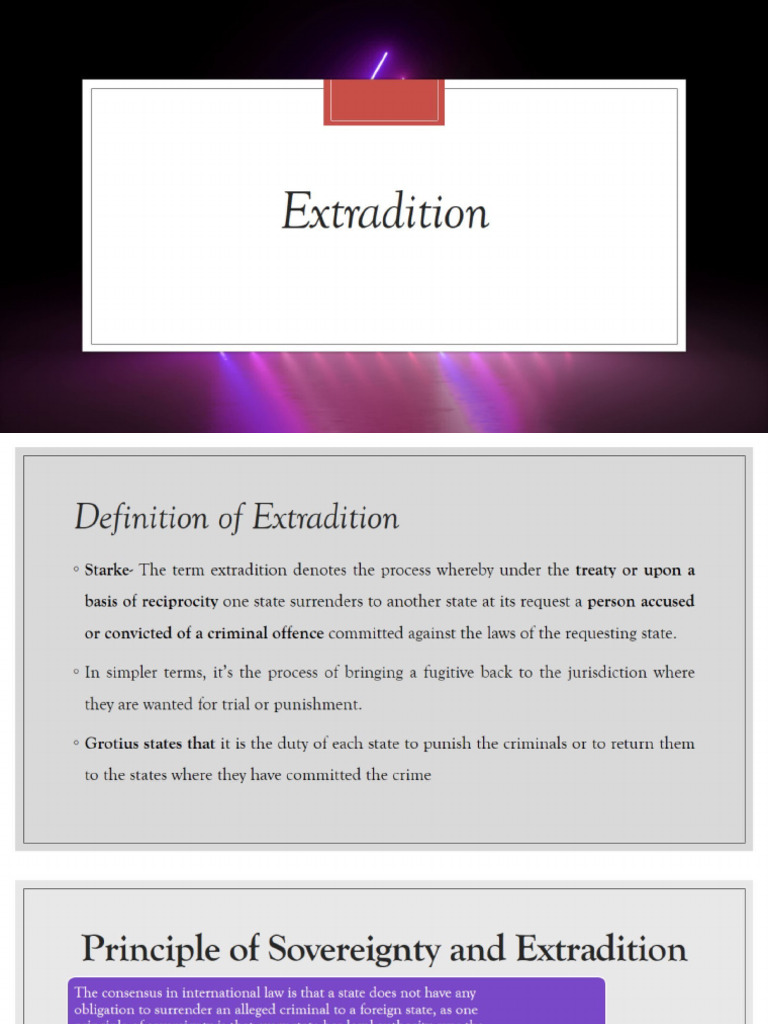 Extradition | PDF