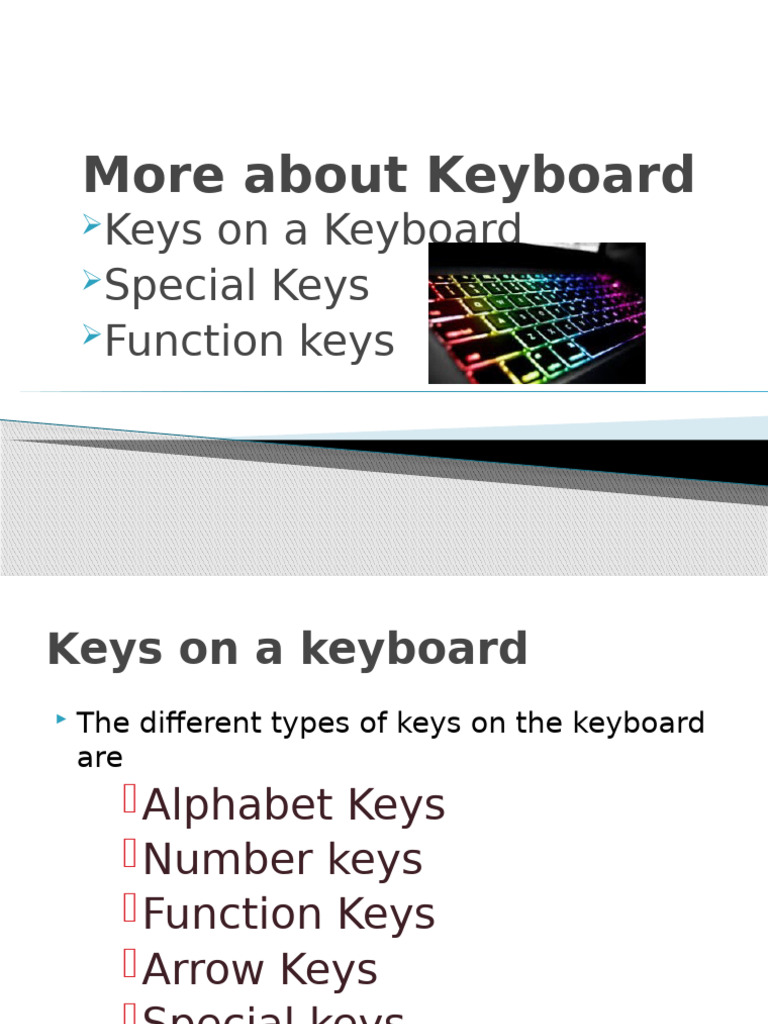 More About Keyboard | PDF | Computer Keyboard | Human–Computer Interaction