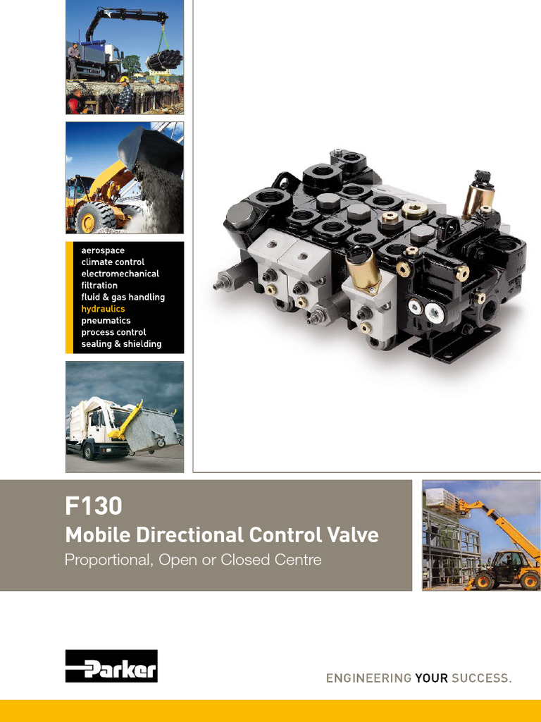 F130CF Mobile Control Valve Overview | PDF | Valve | Pump