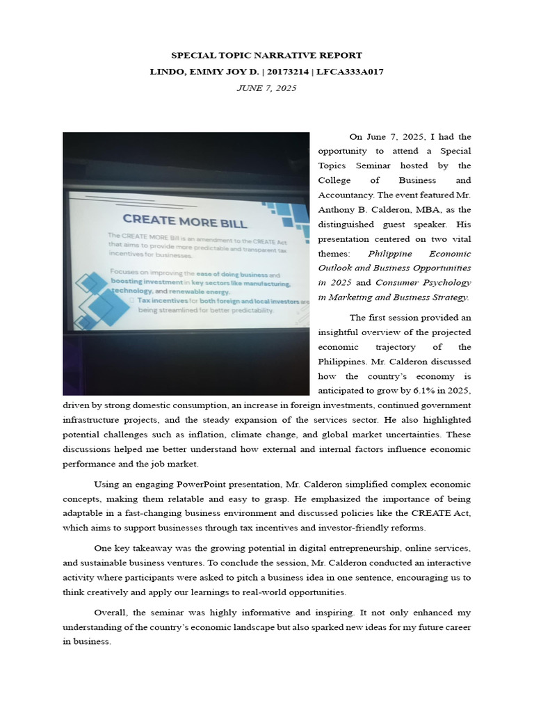 Insights from Business Seminar 2025 | PDF | Pricing | Consumer Behaviour