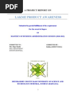 Download Project Report on Lakme by Omita Johar SN88128884 doc pdf
