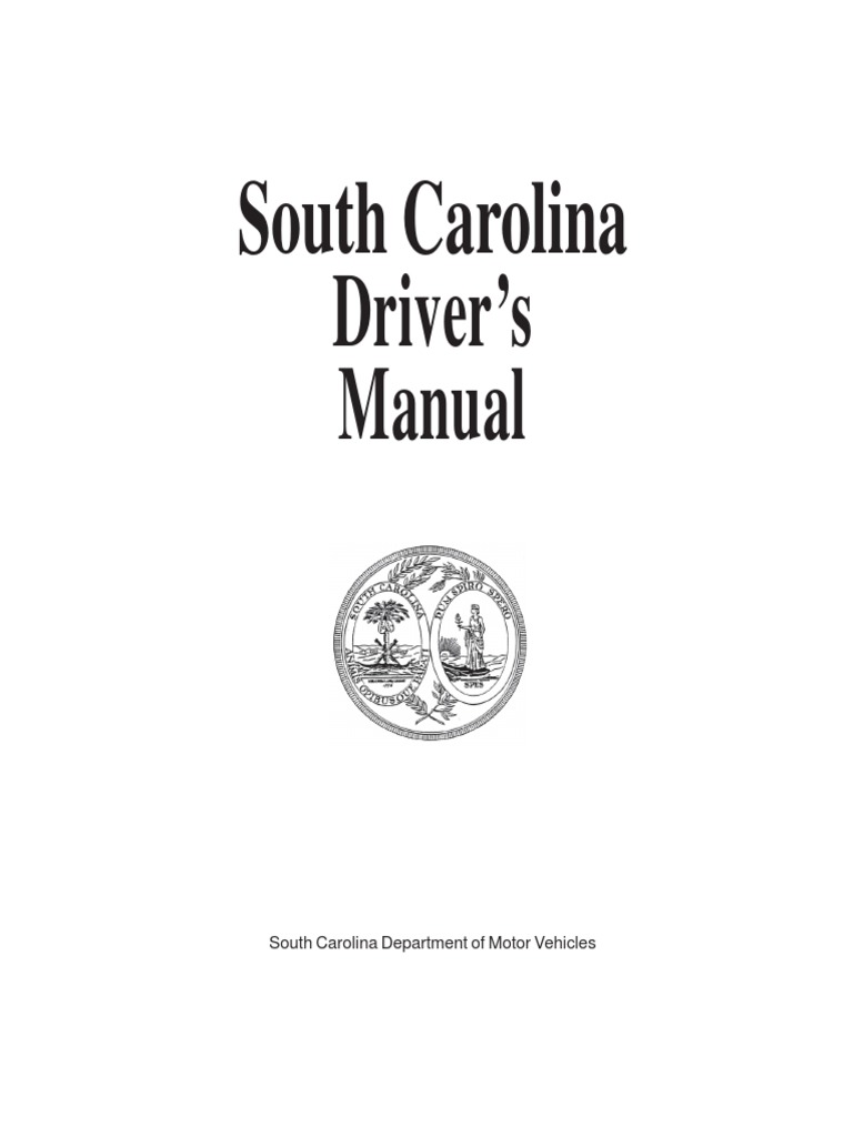 South Carolina Drivers Manual South Carolina Drivers Handbook PDF