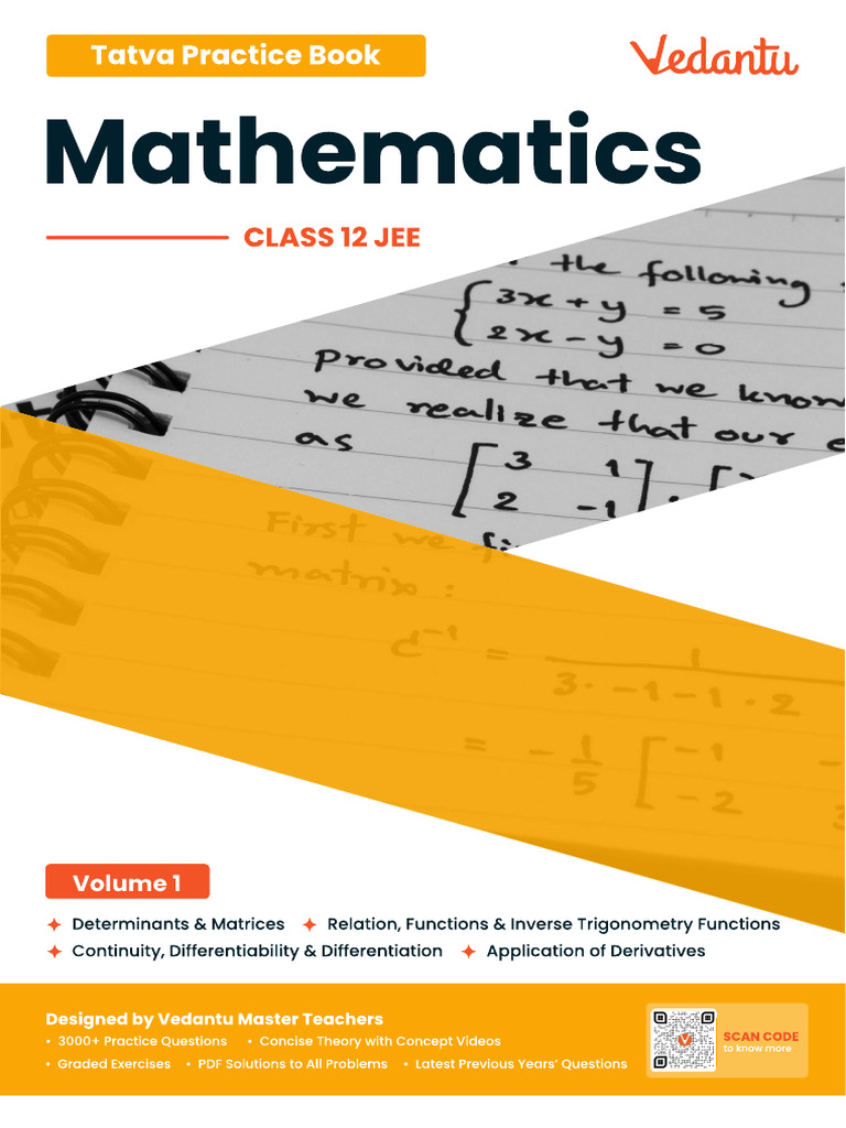 XII-JEE M-1 Mathematics Updated | PDF | Matrix (Mathematics ...