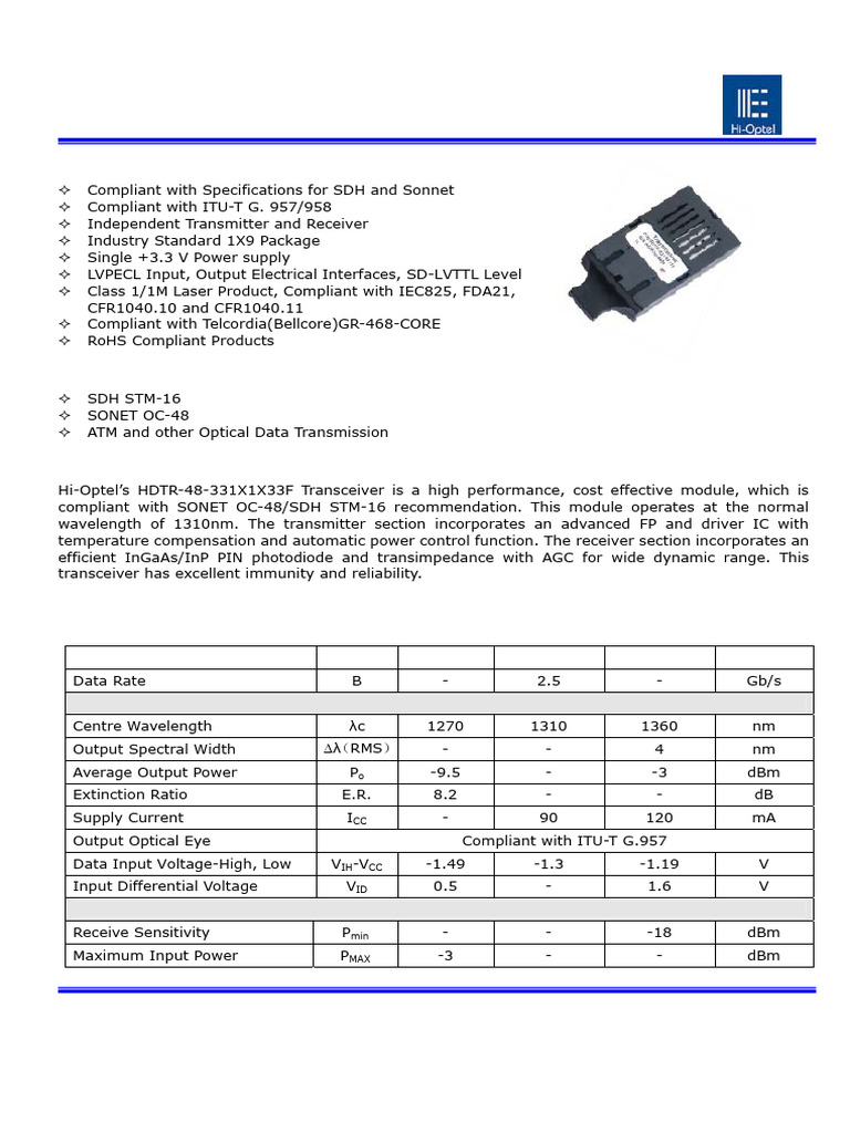 Optical | PDF | Electronics | Computer Engineering