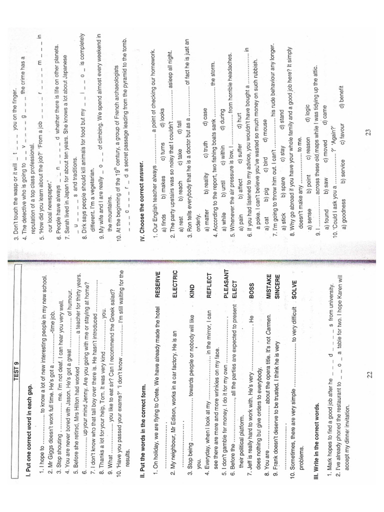 Extra Tests 2 | PDF