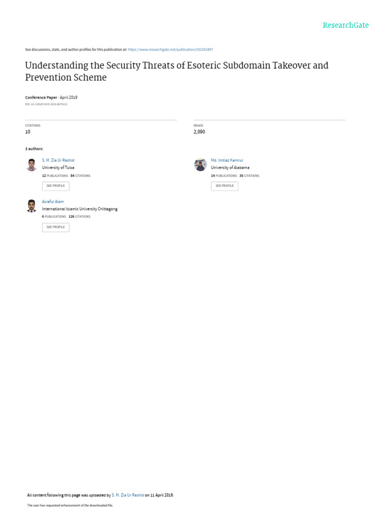Esoteric Subdomain Takeover Risks | PDF | Domain Name System | Computer ...