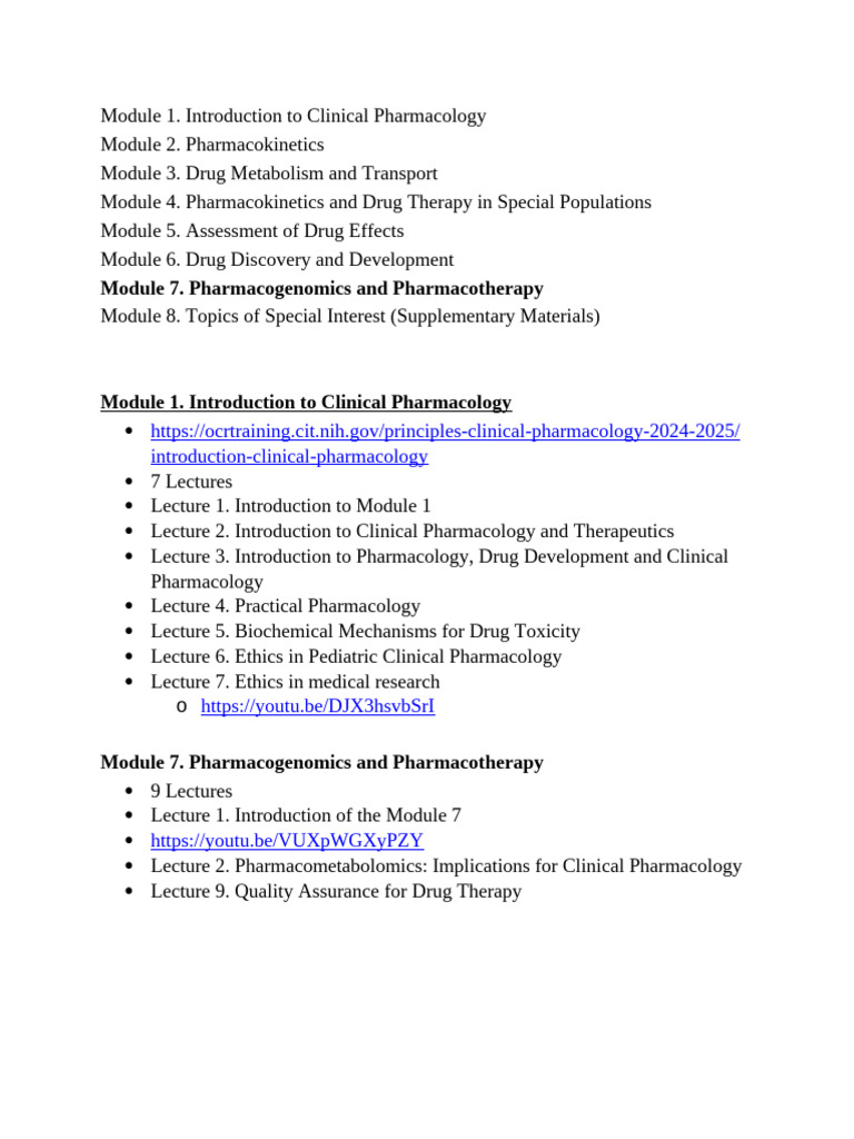 Introduction to Clinical Pharmacology PDF