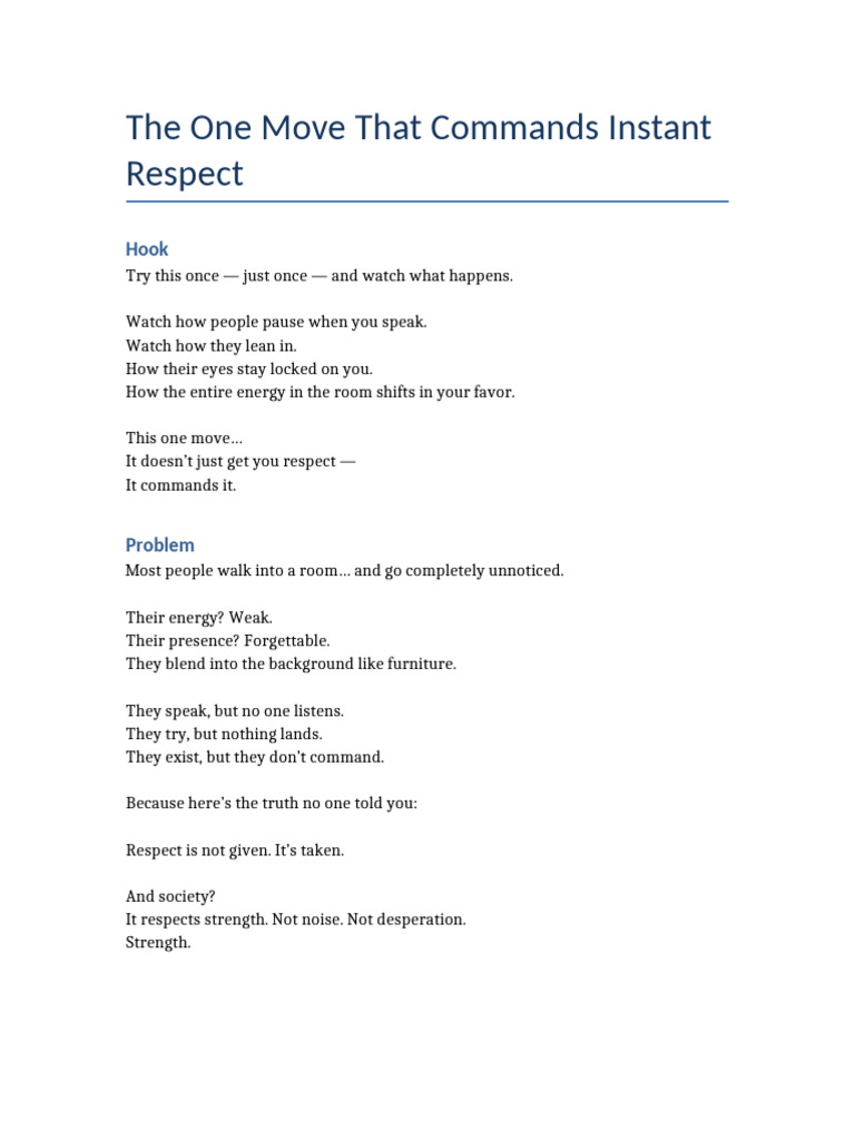 Command Respect with the Power of Pause | PDF