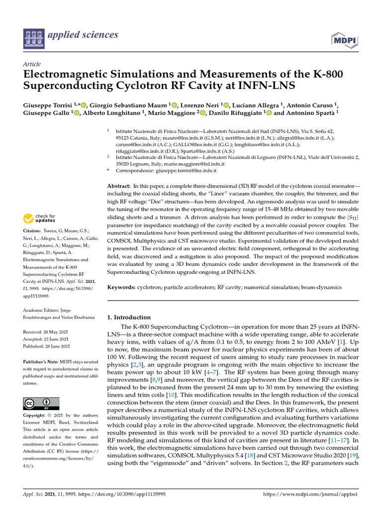 Electromagnetic Simulations and Measurements of The K-800 | PDF ...