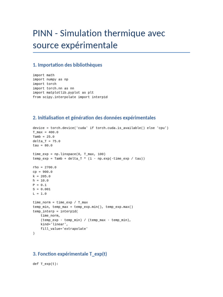 PINN Thermal Simulation | PDF