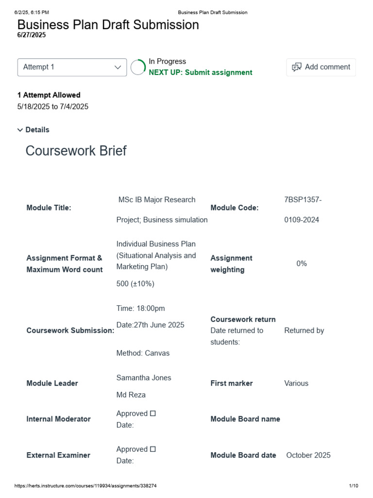 Business Plan Draft Submission | PDF | Artificial Intelligence ...