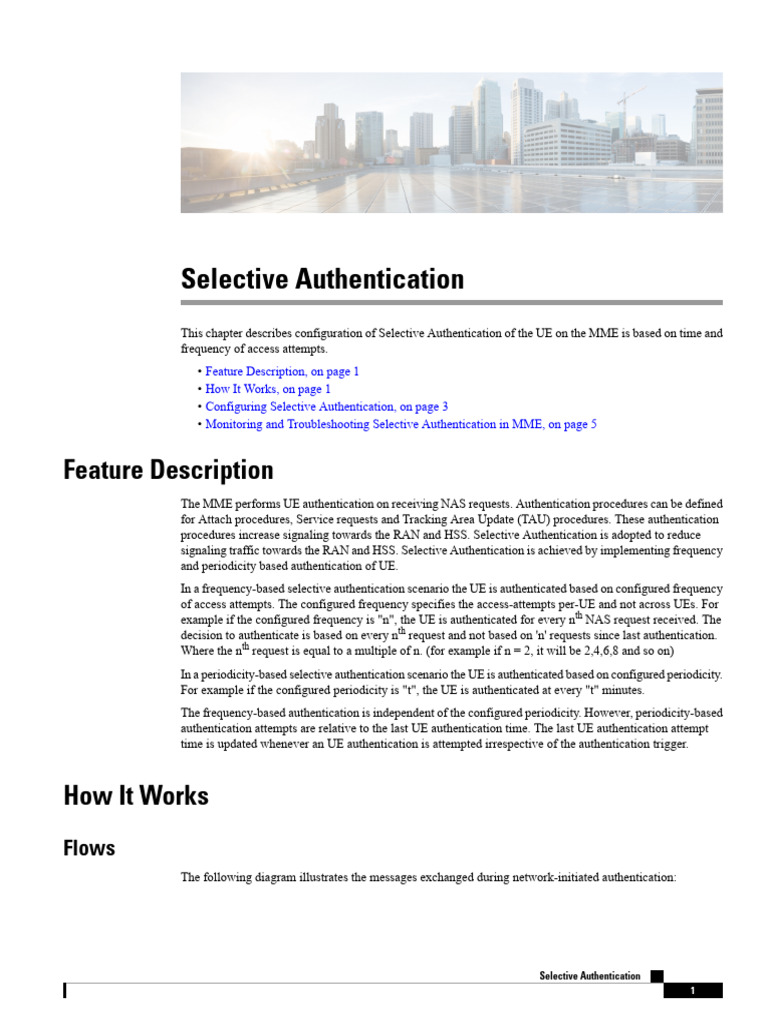 MME Selective Authentication Configuration | PDF | Computer Science ...