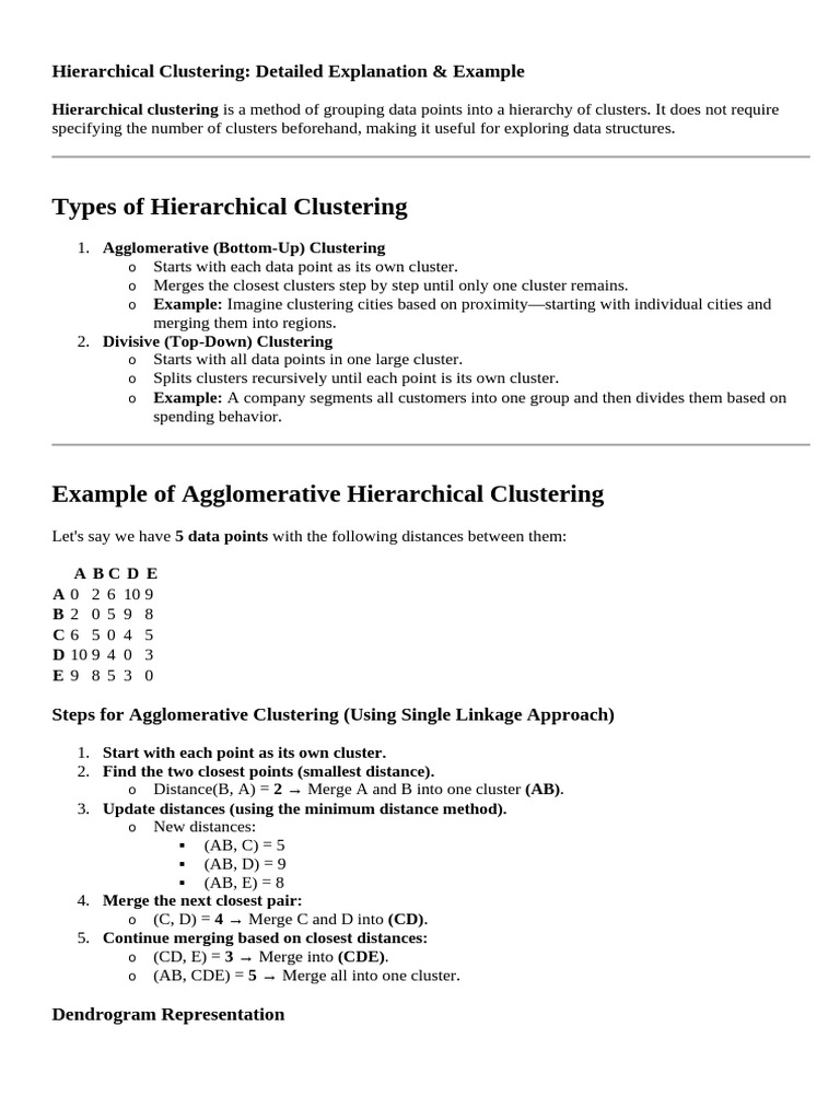 Hierarchical Clustering Explained | PDF | Directory (Computing ...